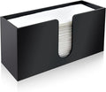 1Pack Paper Towel Holder Countertop, Black Acrylic Napkin Dispenser, Multifold Paper Towel Dispenser for Z-fold C-fold MultiFold Trifold-Bathroom Toilet Kitchen Restaurant
