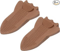 uxcell 2 Pcs Door Stoppers for Bottom of Door, Rubber Stackable Door Stopper Wedge Anti-Slip, 2.13 Inch, Coffee