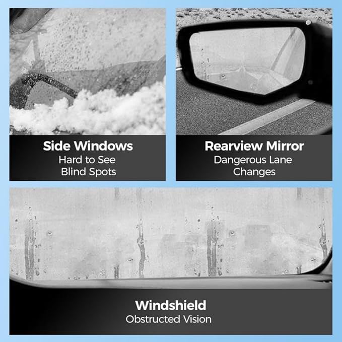 Micromolecular Anti-Fog Coating Wiper–Keeps Your Windshield Clear & Fog, Car Anti-Fog Agent with Applicator, Magic Gem Coating Glass, Anti Fog for Car Windshield,Windows,Mirrors,Glasses (1PCS)