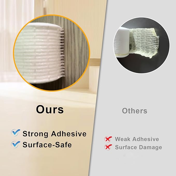 White Strong Adhesive Weather Stripping, Door Insulation Weather Strip，Door Seal Strip, Soundproof Weatherproof Weather Tape for Doors and Windows(1/4 in x 1/16 in x 66Ft)