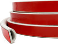 White Rubber Weather Stripping, Self-Adhesive D Shape Rubber Seal for Boat, Auto, RV, Marine, Garage Doors/Window and More, W:0.75"; H:0.375"; L:25Feet