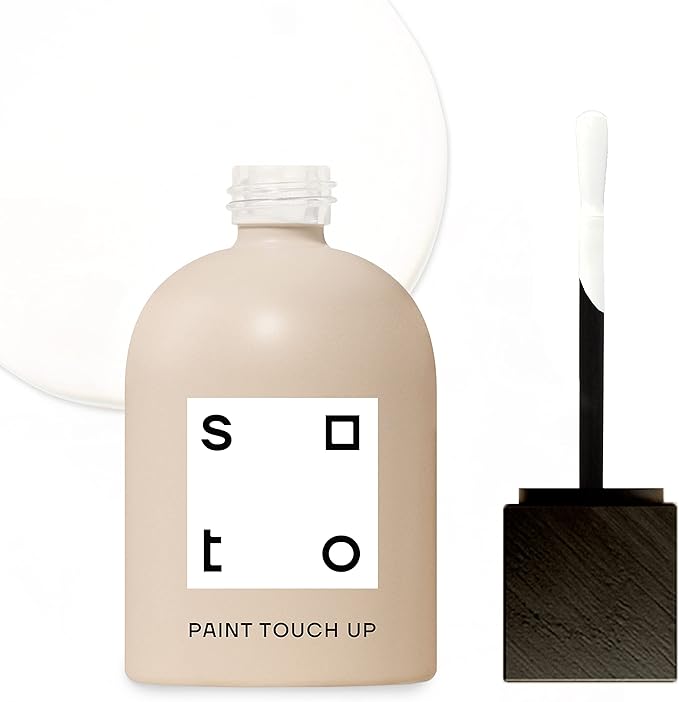 soto White Paint Touch Up, Multi-Surface, Matte Finish (No. 02 Oxman White) - 1.5 Ounces/45 Milliliters of Scratch Repair for Furniture, Walls, Cabinets, Trim, Doors, Indoor/Outdoor