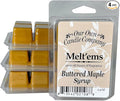 Our Own Candle Company Premium Wax Melt, Buttered Maple Syrup Scent, 6 Cubes, 2.4 oz (4 Pack)
