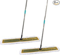 OFO 43inch Industrial Commercial Dust Mop 2 Sets // Heavy Duty Dust Mop // 63inch Length Stainless Steel Handle //Easily Clean Large Area Factory,Shopping Mall,Garage