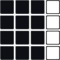 Ezprotekt 2.5 inch Square Self Adhesive Furniture Movers Sliders for Carpet, 16 Pcs Self Stick Furniture Moving Pads for Chair Table Desk Bed Sofa Couch (Black)
