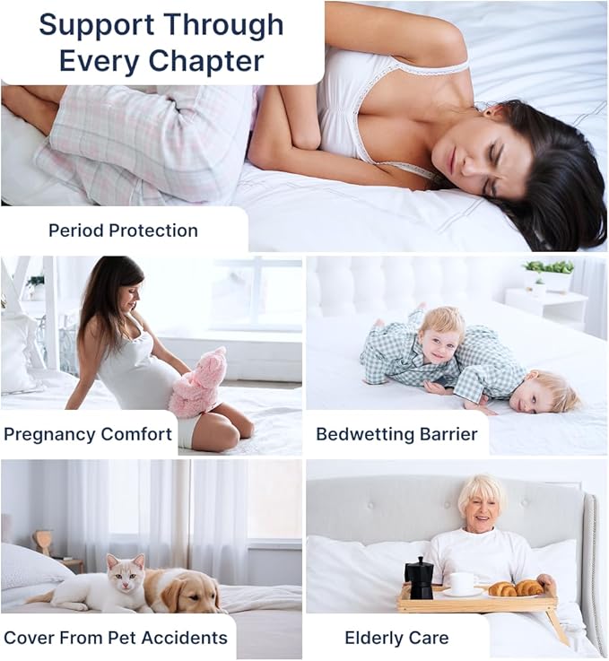 PAULATO BY GA.I.CO Twin Waterproof Mattress Protector – Mattress Cover for Twin Size Bed – Breathable Noiseless Hypoallergenic Machine Washable – Water Proof Protector with Deep Elastic Skirt