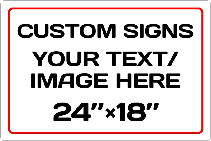 Personalized signs,Aluminum Weatherproof Metal Sign,Optional reflective,Personalized Text And picture Here,for garden, door sign, business,factory