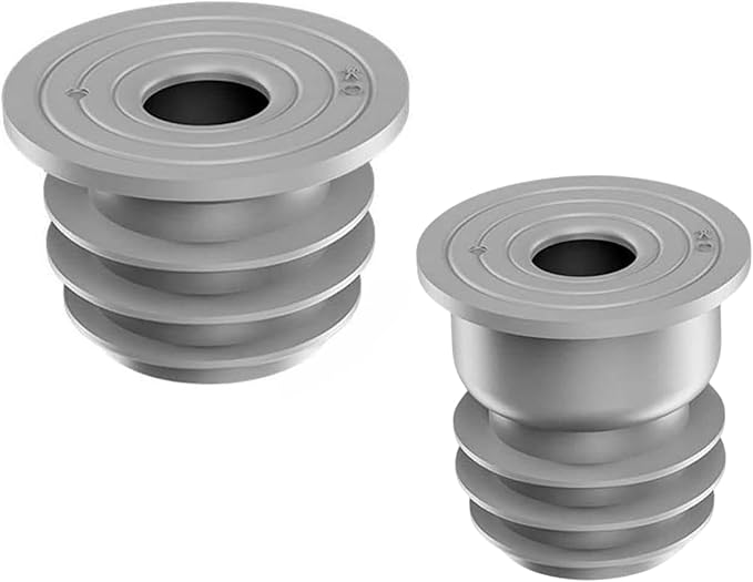 Pack of 2 Washing Machine Hose Sealing Rings, Strainer Drain Pipe Silicone, Anti-Odor Floor Plug, Sewer Deodorant Ring Cover Seal for Washer Kitchen Bath - 2 Sizes (35-40mm) and (45-50mm)