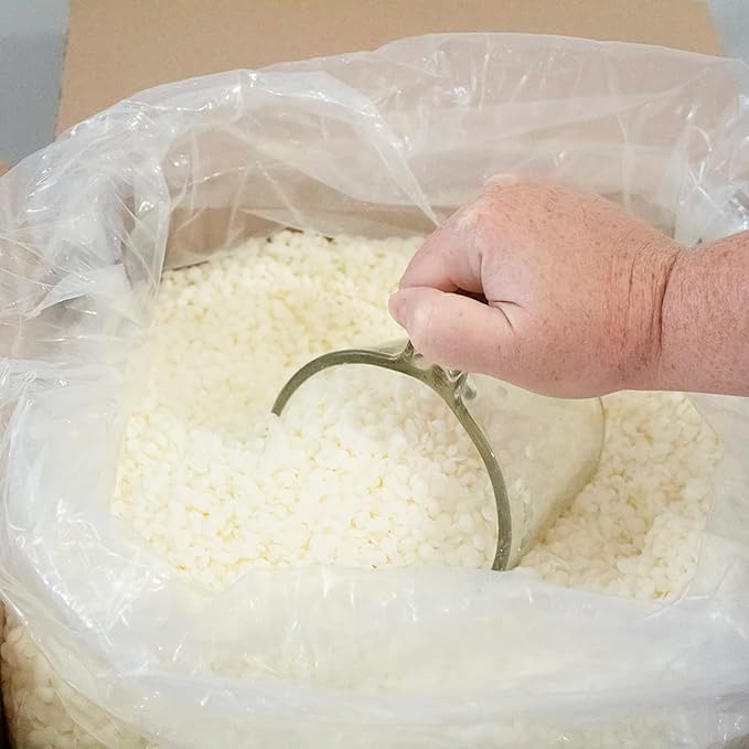 American Soy Organics Freedom Coconut Soy Wax Beads for Candle Making - Natural Candle Making Supplies - Paraffin-Free,Beeswax-Free Coconut Candle Wax for Container Candles,Tealights, Wax Melts 25 lbs