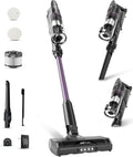 CANDY Cordless Vacuum Cleaner, Stick Vacuum Cordless Rechargeable,45Mins Powerful Suction Vacuum Cleaners for Home,Anti-Tangle,One-Click Dust Disposal,Lightweight for Hardwood Floor Carpet Pet Hair