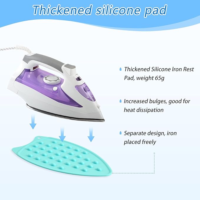 Watercolor Blue Hydrangea Ironing Mat Thickened Ironing Blanket Travel Portable Double-Side Using Ironing Pad Travel Isolate Heat Pad Cover for Washer Dryer Table Top Countertop 27.6x47.2in