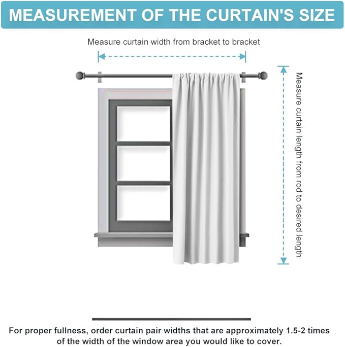 RYB HOME Blackout Curtains for Bedroom, Small Window Shades Thermal Insulating Privacy Drapes for Living Room Classroom Kitchen Bathroom Dining, Wide 42 x Long 45 inch, Natural 2 Panels
