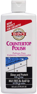 HOPE'S Countertop Restoration Polish - Shines and Protects with No Build-Up - Streak-Free Kitchen Counter Cleaner - Quartz, Marble, Corian, Laminate, Granite Countertop Cleaner, 8 Fl Oz, Pack of 1