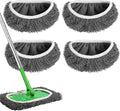 Reusable Microfiber Mop Pads for Swiffer Sweeper - Wet & Dry Cleaning Cloths - Mop Head Replacement Washable Refills for Household Floors