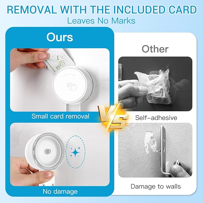 LUXEAR Suction Cup Hooks Reusable Suction Hooks for Shower Wall Vacuum Bathroom Suction Holder Removable Window Glass Door Suction Hanger for Bathroom Kitchen Heavy Duty Hook for Wreath (4 Pack)