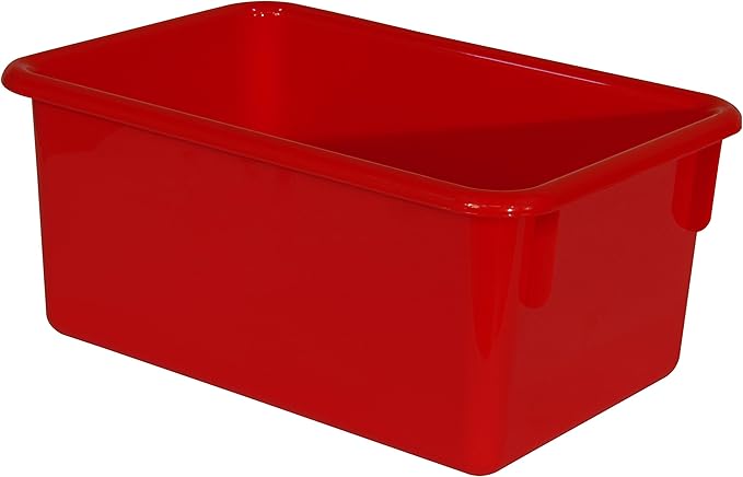 Wood Designs Cubby Storage Bin, Heavy Duty Plastic Containers for Kids Assorted Cubby Tray Set of 20