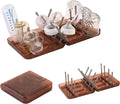 Travel Bottle Drying Rack Space Saving,Foldable Bottle Drain Rack with 16 Ribs,Portable Baby Bottle Drying Rack for Bottles,Breast Pumps and Other Feeding Accessories,Widely Used Daily Basis