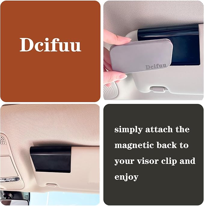 Amber Air Freshener, Stone Scent Starter Kit, Odor Eliminator - Car Visor Clip (Pack of 1 - Amber Scent)