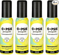 OOPSIE POOPSIE - Lemon Bergamont - Before & After You Go Toilet Spray 2oz - Portable Odor Eliminator - 4 Pack