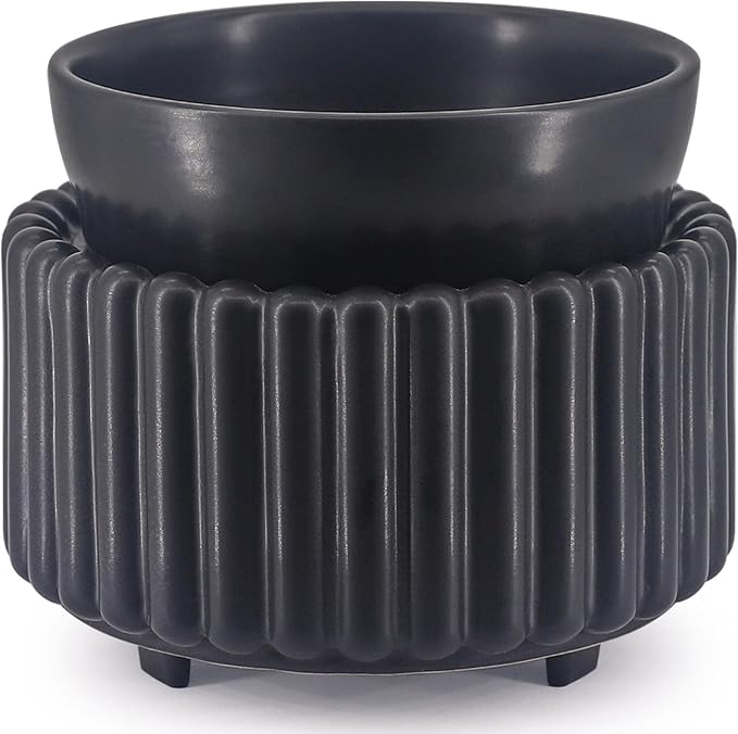 Ceramic Wax Melt Warmer 3-in-1 Candle Wax Warmer for Scented Wax Melter Electric Fragrance Wax Burner for Home Office Bedroom Gift & Decor…