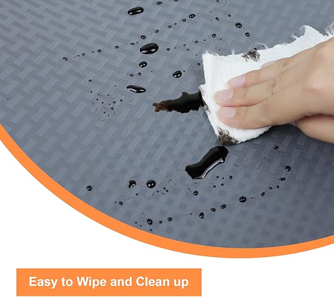 Shelf Liners for Kitchen Cabinets Refrigerator Liners Waterproof & Oil-Proof Kitchen Cupboard Liner Non-Slip Drawer Mats EVA Material Non Adhesive Fridge Mats for Shelves 23.6 x 78.7 Inches