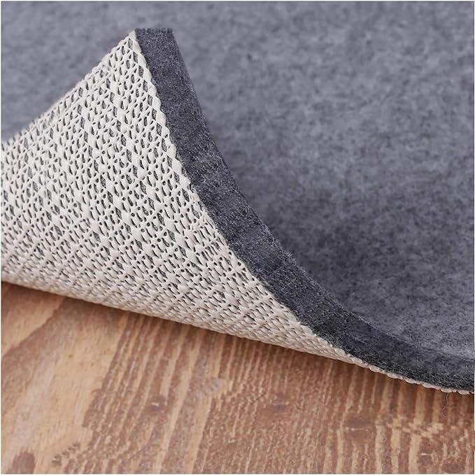 Non Slip Rug Pad Grippers - 2x3, 1/4" Thick, Felt + Rubber Double Layers Area Carpet Mat Tap, Provides Protection and Cushioning for Hardwood or Tile Floors