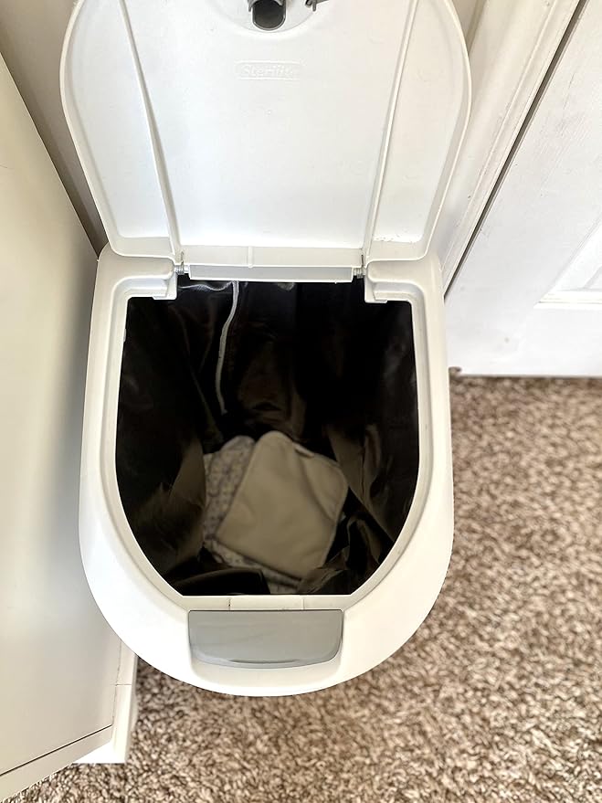 ALVABABY 2 Pack Reusable Diaper Pail Liner for Cloth Diaper,Rubbish Bag,Laundry,Fits for 13.3 Gallon Trash Can and Diaper Pails,Kitchen Garbage Cans Black +Gray PL-B2629