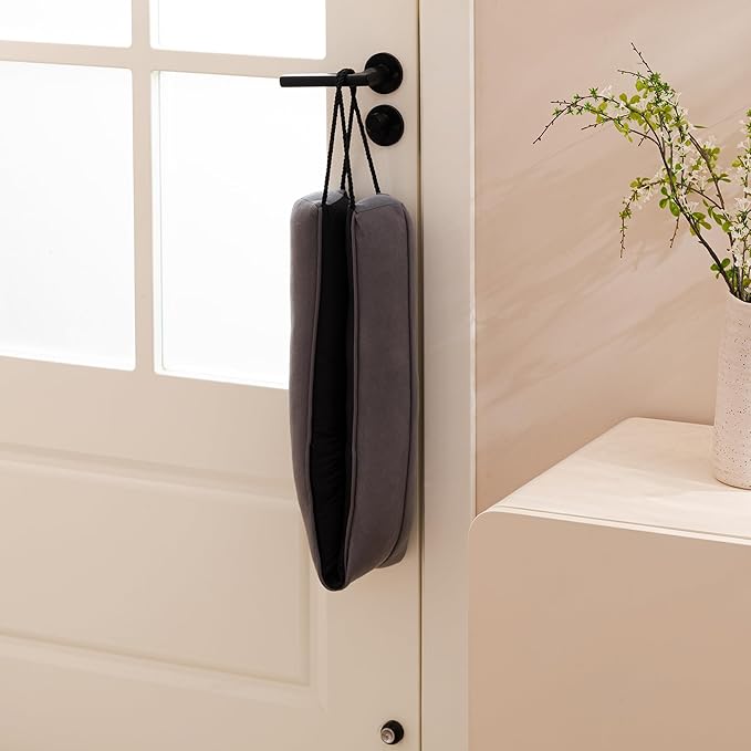 Sunolga 2-Pack 38" Door Draft Stopper Blocks Hot and Cold Air with Removable Washable Cover for Gaps Up to 3", All-Season Seal for Noise, Wind, Door Sweep for Bottom of Door, Home Essentials, Gray