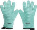 KITCHEN PERFECTION S Silicone Smoker Oven Gloves -Extreme Heat Resistant BBQ Gloves -Handle Hot Food Right on Your Grill Fryer Pit|Waterproof Oven Mitts |Superior Value Set+3 Bonuses