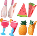 Sieral 8 Pcs Beach Towel Clips Beach Chair Pool Clips for Chairs Plastic Windproof Holder Funny Decorative Clothespins for Patio Accessories Summer, 4 Styles(Cute Style)