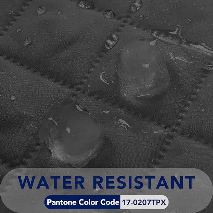 PureFit Reversible Quilted Sofa Cover, Water Resistant Slipcover Furniture Protector, Washable Couch Cover with Non Slip and Elastic Straps for Kids, Dogs, Pets (XX Large, Dark Gray/Beige)