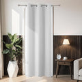 Joydeco Blackout Door Curtain for Doorway Privacy 78 Inches Long, Grommet Closet Curtain for Open Closet, Room Divider for Bedroom Living Room (Greyish White, 40Wx78L, 1 Panel)