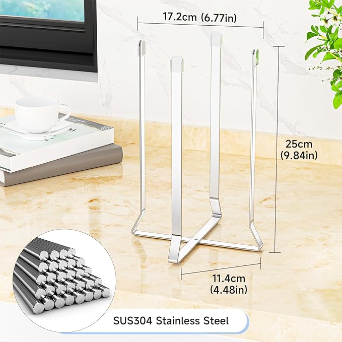 Water Bottle Drying Rack, Collapsible Bottle Rack Dryer, Stainless Steel Baby Bottle Drying Rack for Cup, Water Bottle Dryer Rack, Reusable Bag Drying Stand for Glass Bottles, Sport Bottles