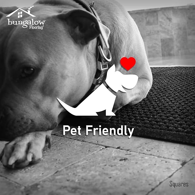 WaterHog Heavy Duty Doorway Mat, 3' x 5', Made in USA, Durable & Skid-Resistant Entryway Mat, Water-Trapping, Indoor/Outdoor Decorative Floor Covering, Cordova Collection, Bluestone