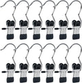 15/30/50Pcs Upgrade Double Head Clamp Dipped Clothespin for Laundry Hooks with Clips, Boot Holder, Hanging Clips, Portable Multifunctional Hangers Single Clip Space Saving for Jeans, Hats (50, Black)