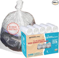 Trash Bags 8-10 Gallon, 1000 Count Bulk Value Pack, Clear Plastic Recycling Bags, Multi-purpose Garbage Bags Can Liners for Business Home Kitchen Commercial and Industrial