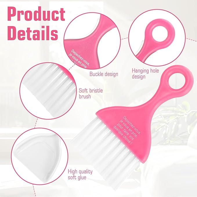 3 Pcs Mini Broom and Dustpan Set, Compact Cleaning Sweep, Mini Broom and Brush Set for Table Desk Car Keyboard Countertop