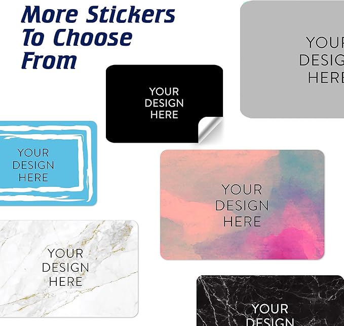 5-1000 Custom Vinyl Stickers - Upload Your own Image, Text, Design, Logo - Personalized Logo Labels for Handmade, Packaging, Bottle, Jars, Candle, Brand Stickers (Black, 4x2)