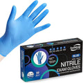 Disposable Nitrile Exam Gloves, Blue, Nitrile Gloves Disposable Latex Free, Medical Gloves, Cleaning Gloves, Food-Safe Rubber Gloves, Powder Free, Non-Sterile, 50-ct Box (Medium)