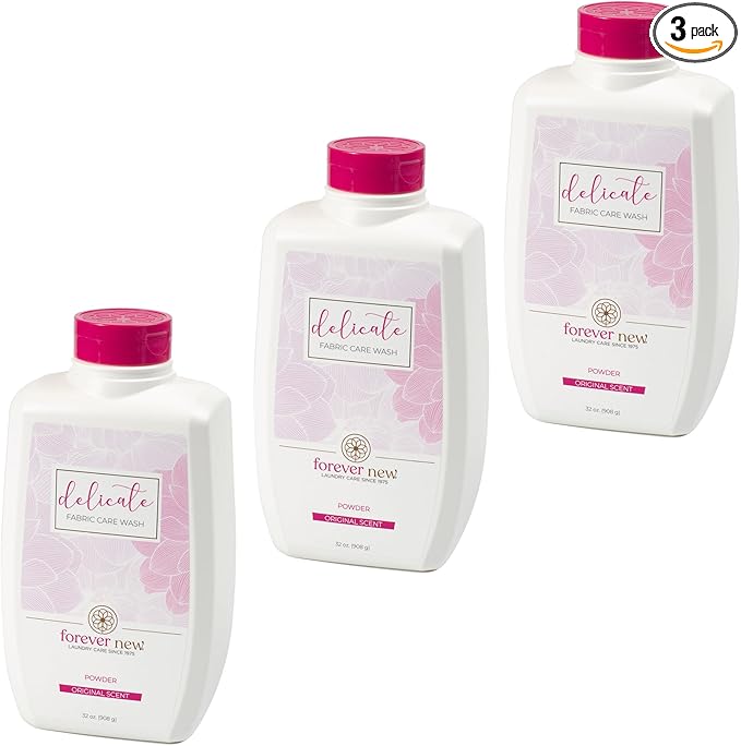 FOREVER NEW Granular Detergent Powder - Delicate Laundry Care Wash - Original Scented, 96 oz. (32 oz. 3 Pack)