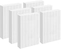 Replacement Filter R Compatible with Honeywell Air Purifier HPA300 HPA200 HPA100 and 5000 Series, 6 Pack HEPA Filter, Fits for Honeywell R Filter (HRF-R3 & HRF-R2 & HRF-R1)