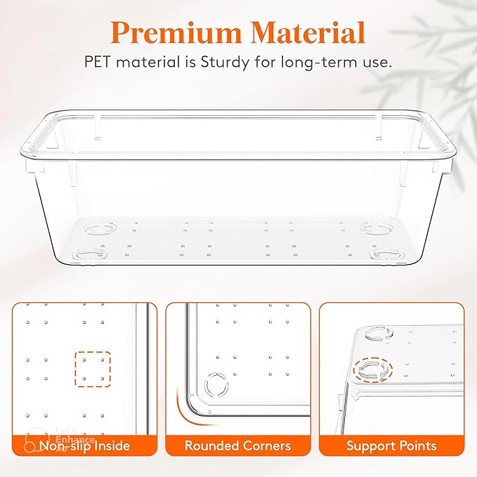 21-Pack Clear Plastic Drawer Organizer Trays – BPA-Free Storage Bins for Kitchen Utensils, Makeup, Jewelry, Office Desk, Bathroom & School Supplies – Multi-Use Home Organization Solution