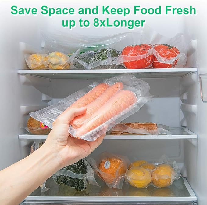 11x50 Rolls 2 Pack Vacuum Sealer Bags Rolls with BPA Free,Heavy Duty,Great for Vac Storage or Sous Vide Cooking