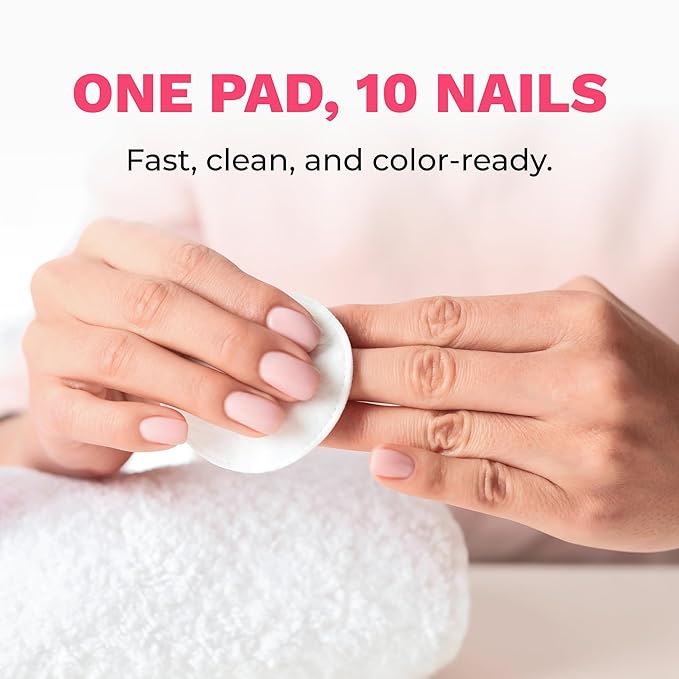 Diamond Wipes Nail Polish Remover Wipes with Aloe Vera, Acetone Nail Polish Remover Pads, Case of 500 Individually Wrapped Nail Polish Wipes