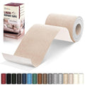 Linen Repair Tape 4x79 inch, Self Adhesive Fabric Patches, Linen Patch Tape Kit, Fabric Repair Tape for Couch Sofas, Headboards, Chairs, Pillows, Curtains, Couches - Beige