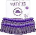 20 Pack Lavender Sachet Bags, 100% Natural French Dried Lavender Sachets for Drawers and Closets, Strong Smell Fragrance Fresh Scents Home