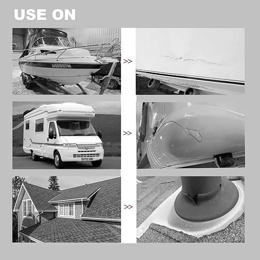 White RV Roof Sealant Tape, 4" x 50' Waterproof Repair Seal Tape – Extra Thick, UV-Resistant, Weatherproof Patch for Permanent Leak Sealing on RVs, Trailers, and Mobile Homes