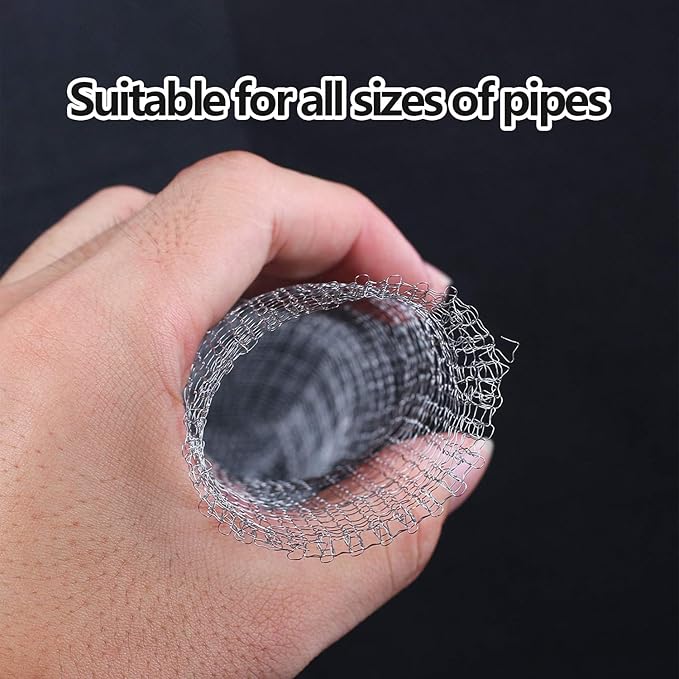 Stainless Steel Lint Traps for Washing Machine Drain Hose – Mesh Filter with Cable Ties for Laundry Sink and Drain Protection(12)