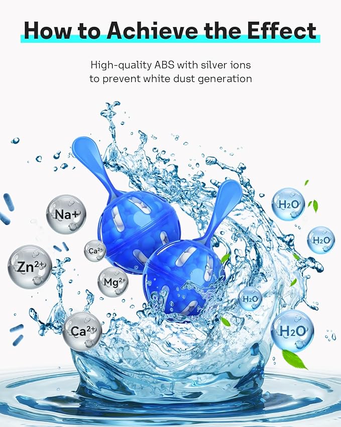 Leemone Humidifier Cleaner 12 Pack, Demineralization Cleaning Ball, Works in All humidifiers and Fish Tanks, Purifies Water, Prevents Hard Water Build-Up, Reduces Scale
