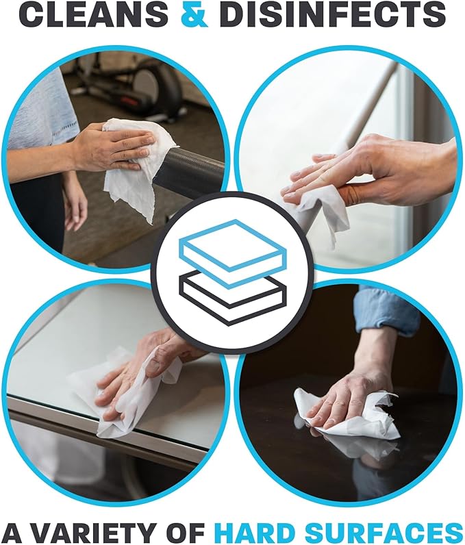 Zogics Antibacterial Wipes – Disinfecting Wipes for Sanitizing and Cleaning Surfaces and Equipment, EPA Registered Antibacterial Cleaning Wipes (3,200 Count – 4 Rolls of 800 Wipes)